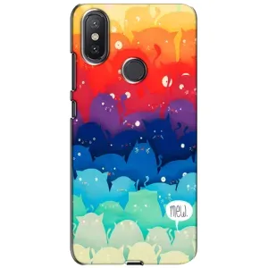 Силиконовый чехол с котиком для Xiaomi Mi A2 Lite (Mew)