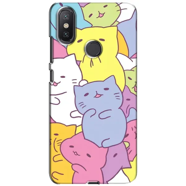 Чехол с рисунком «Милые котики» для Xiaomi Mi A2 Lite