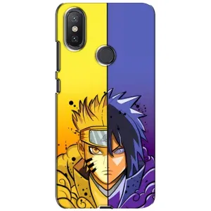 Купить Чехлы на телефон с принтом Anime для Xiaomi Mi A2 Lite (Naruto Vs Sasuke)