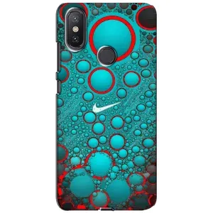 Силиконовый Чехол на Xiaomi Mi A2 Lite с картинкой Nike (Найк зеленый)