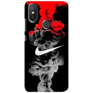 Силиконовый Чехол на Xiaomi Mi A2 Lite с картинкой Nike (Nike дым)