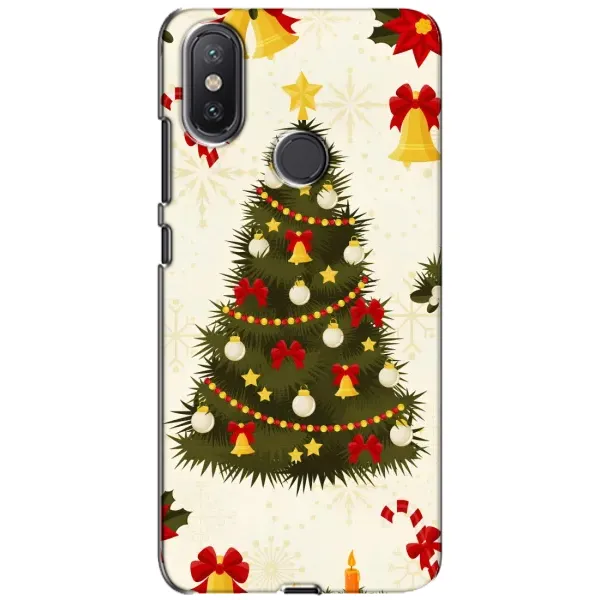 Чехол с рисунком «Новогодний принт» для Xiaomi Mi A2 Lite Чехол с рисунком «Новогодний принт» для Xiaomi Mi A2 Lite