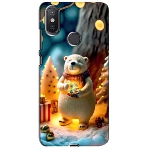 Чохли на Новий Рік Xiaomi Mi A2 Lite (Новорічний ведмедик)
