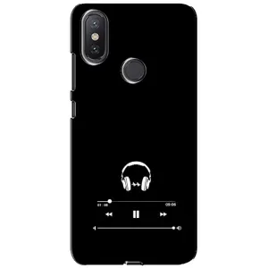 Чохол з картинками на чорному фоні для Xiaomi Mi A2 Lite (Плеєр)