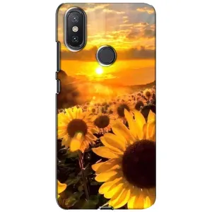 Чохол з Квітами для Xiaomi Mi A2 Lite (поле соняшників)