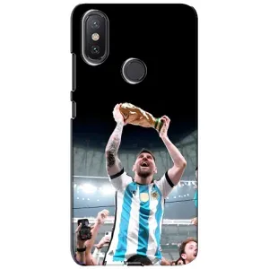 Чехлы Лео Месси Аргентина для Xiaomi Mi A2 Lite (Счастливый Месси)