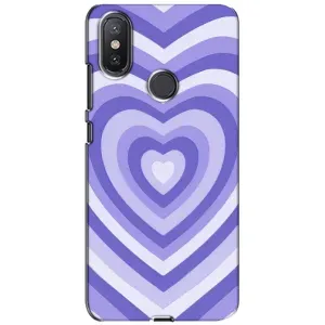 Чохли з тематикою "Маленькі Сердчеки" на Xiaomi Mi A2 Lite (Серце фіолет)