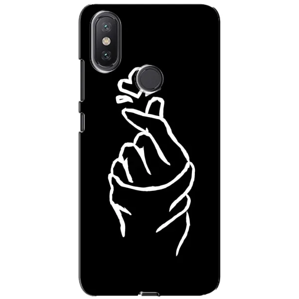 Чехол с рисунком «Сердце на черном» для Xiaomi Mi A2 Lite Чехол с рисунком «Сердце на черном» для Xiaomi Mi A2 Lite