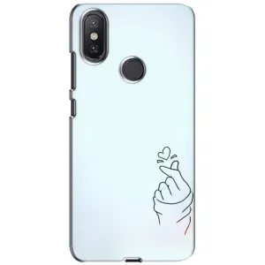 Чохол (Знак сердечка) для Xiaomi Mi A2 Lite (Сердечко на блакитному)