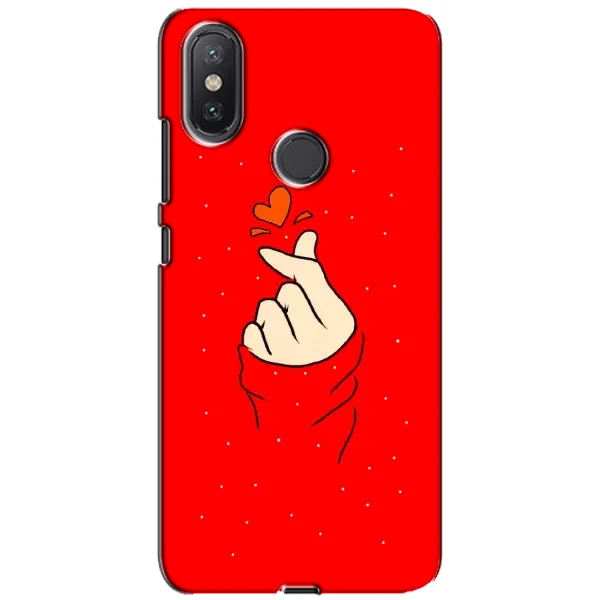 Чехол с рисунком «Сердце на красном» для Xiaomi Mi A2 Lite Чехол с рисунком «Сердце на красном» для Xiaomi Mi A2 Lite