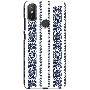 Силіконовый Чохол на Xiaomi Mi A2 Lite з картинкой Вишиванки (Синя вишиванка)
