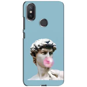 Бампер с принтом Мемы для Xiaomi Mi A2 Lite (Статуя Давида)