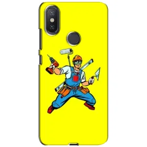 Силіконовий бампер (Працівники) на Xiaomi Mi A2 Lite (Будівельник)