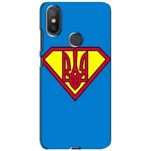 Чохол з картинкою (Патріотичний ГЕРБ) на Xiaomi Mi A2 Lite (Герб - супер герой)