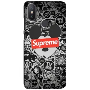 Чехол с Брендами одежды на Сяоми Ми А2 Лайт (Supreme Маус)