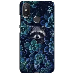 Силиконовый Чехол с Енотами на Xiaomi Mi A2 Lite (В цветах)