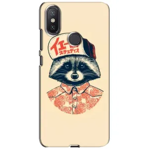 Силиконовый Чехол с Енотами на Xiaomi Mi A2 Lite (В кепчику)