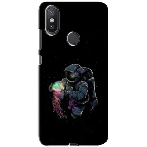 Силіконовый Чохол з принтом "Космонавти" на Xiaomi Mi A2 Lite (В руках земля)
