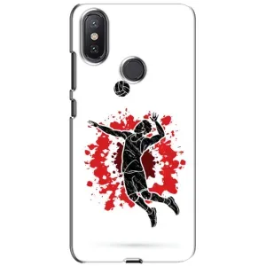 Чохли з прінтом Спортивна тематика для Xiaomi Mi A2 Lite (Волейболіст)