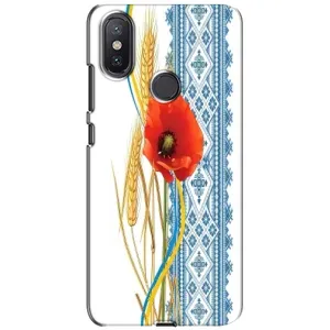 Силіконовый Чохол на Xiaomi Mi A2 Lite з картинкой Вишиванки (Вишиванка з квіткою)