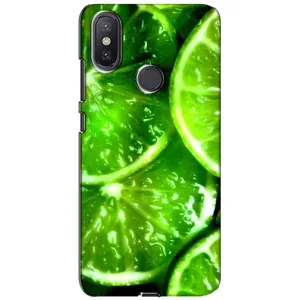 Чехол с изображением вкусной еды для Xiaomi Mi A2 Lite (Яркий ЛАЙМ)