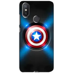 Чохол с Щітом Капітана Америки на Xiaomi Mi A2 Lite (Яскраий Щит Капітана)