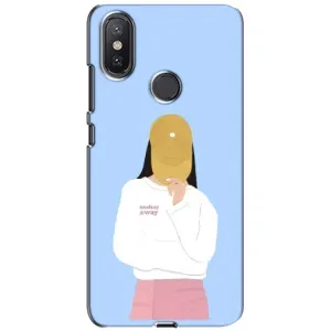 Силіконовый Чохол на Xiaomi Mi A2 Lite з картинкой Модных девушек (Жовта кепка)