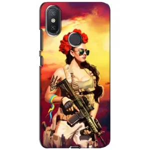 ЗСУ Чехлы (TPU) для Xiaomi Mi A2 Lite (Женщина солдат)