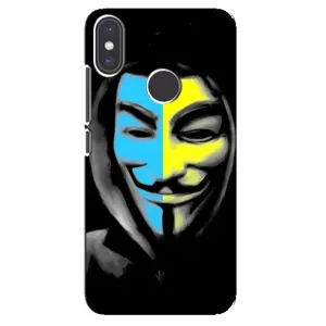Чехол с Украинской символикой на Редмі Ми А2 (Анонимус патриот)