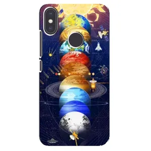 Чохол (ТПУ) з планетами на Xiaomi Mi A2 (Арт планети)