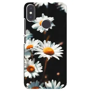 Чехол с ромашками на Xiaomi Mi A2 (Белые ромашки)