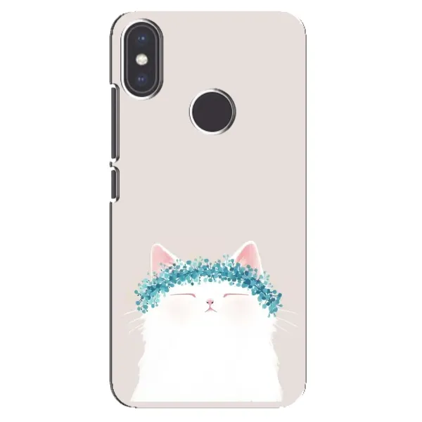 Чехол с рисунком «Белый котик» для Xiaomi Mi A2