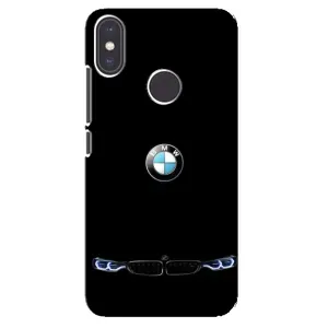 Силіконовий бампер з картинкою машини на Xiaomi Mi A2 (Чорний BMW)