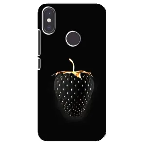 Чохол з зображенням смачної їжі для Xiaomi Mi A2 (Чорна полуниця)