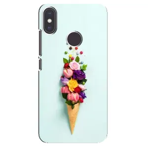 Чехлы с тематикой "ЦВЕТЫ" на Xiaomi Mi A2 (Цветок-мороженное)