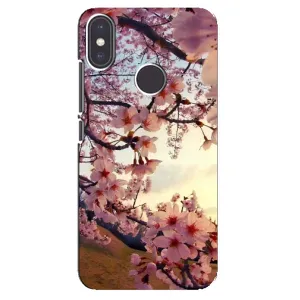 Чехол с принтом САКУРЫ на Xiaomi Mi A2 (Цветущая сакура)