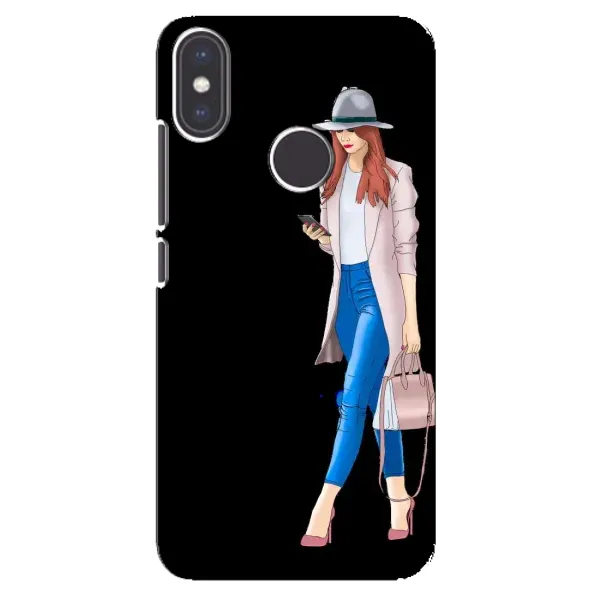 Чехол с рисунком «Девушка со смартфоном» для Xiaomi Mi A2 Чехол с рисунком «Девушка со смартфоном» для Xiaomi Mi A2
