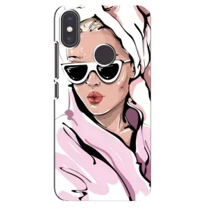 Чехол с картинкой Модные Девчонки Xiaomi Mi A2 (Девушка в халате)