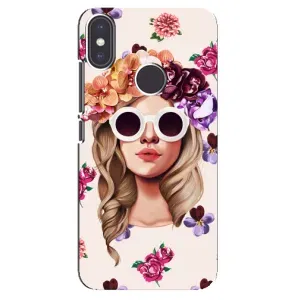 Чехол с картинкой Модные Девчонки Xiaomi Mi A2 (Девушка в очках)