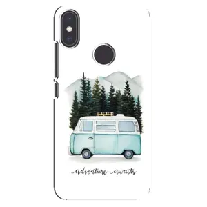 Силіконовий бампер з картинкою машини на Xiaomi Mi A2 (Будиночок на колесах)