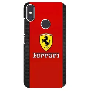 Силіконовий бампер з картинкою машини на Xiaomi Mi A2 (Ferrari Logo)