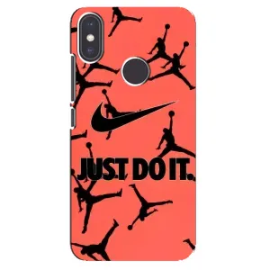 Силіконовый Чохол Nike Air Jordan на Редмі Мі А2 (Just Do It)