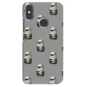 Бампер з принтом Меми для Xiaomi Mi A2 (Кам'яна особа)