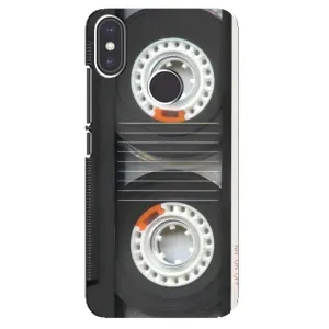 Чехол с Прикольным принтом на Xiaomi Mi A2 (Кассета магнитофона)