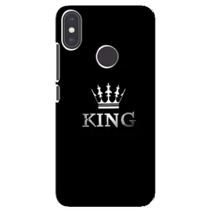 Чехол (Корона на чёрном фоне) для Редмі Ми А2 (KING)