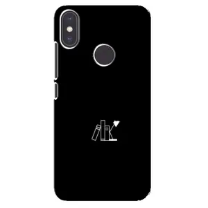 Чехол с картинками на черном фоне для Xiaomi Mi A2 (Книжки)