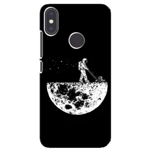Силіконовый Чохол з принтом "Космонавти" на Xiaomi Mi A2 (Космонавт)
