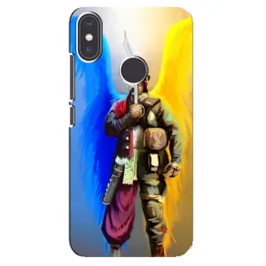 Чехол с картинкой (Патриотический КОЗАК) на Xiaomi Mi A2 (Козак с крыльями)