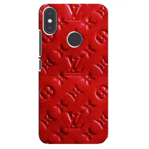 Текстурний Чохол Louis Vuitton для Редмі Мі А2 (Червоний ЛВ)