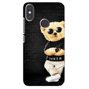 Чохли Мішка Тедді для Редмі Мі А2 (Мішка в окулярах)